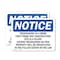 Signmission Trespassing Is A Crime Theft From This Construction OSHA Notice Sign, Plastic, 10in W x 7in L, 2PK OS-2PACK-NS-P-710-L-18732 - alternate 1